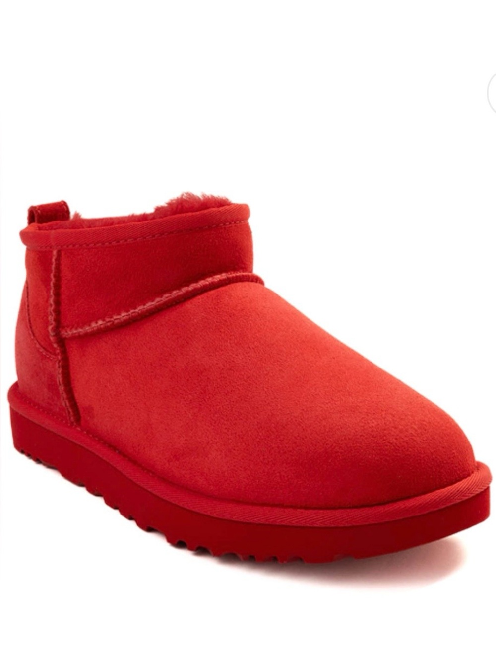 Womens UGG® Classic Ultra Mini Boot - Ribbon Red 10